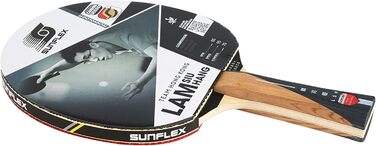 Професійна тенісна ракетка Sunflex LAM SIU Hang з карбоновим шаром, ITTF сертифікований накладка Mogul, губка 2,1 мм, анатомічна ручка для професійних гравців
