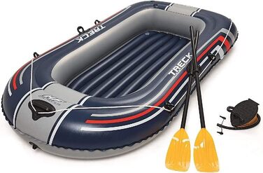 Надувний човен Bestway Hydro-Force Treck X2 для 2 осіб, 255x127x36 см, комплект весла та насос
