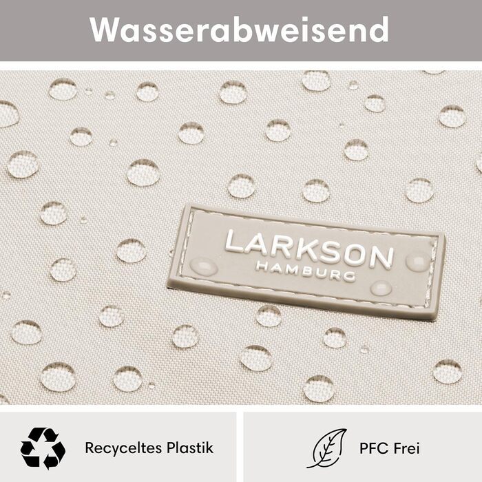 LARKSON рюкзак роллтоп для жінок і чоловіків, водостійкий, з відділенням для ноутбука, для університету, роботи та велосипеда, великий дорожній рюкзак