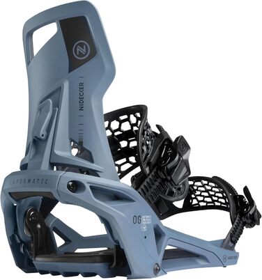 Сноуборд Nidecker Supermatic – універсальні автоматичні кріплення, білі. Розмір L (EU 41.5-44.0 / UK 7.5-9.5), Atlantic