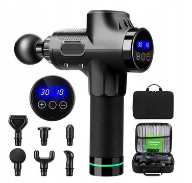 Ручний бездротовий вібраційний масажер для м'язів (перкусійний пістолет) E069