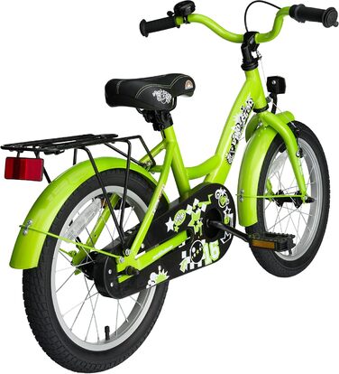 Дитяче велосипед BIKESTAR 16 дюймів для дівчаток та хлопчиків 4-5 років | Класичний дизайн | Без ризику тестування