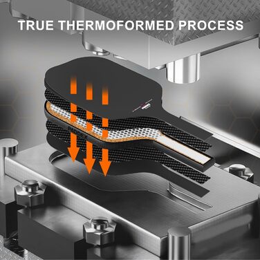 Професійний ракетковий пристрій для піклболу з вуглецевого волокна, 16 мм Power-PP серцевина, схвалений USAPA