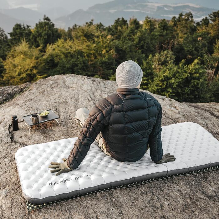 Каремат Naturehike Thermal 6.5 R - самонадувний ізомат для кемпінгу 4 сезони, 10 см, ультралегкий, морозостійкий