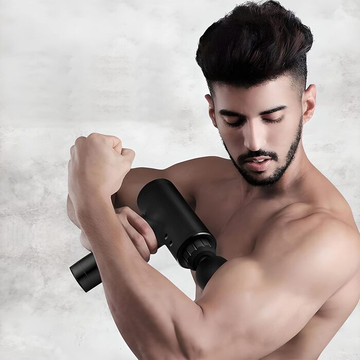 Масажер для м'язів Retoo: 4 насадки, 6 швидкостей, акумулятор 1200 mAh