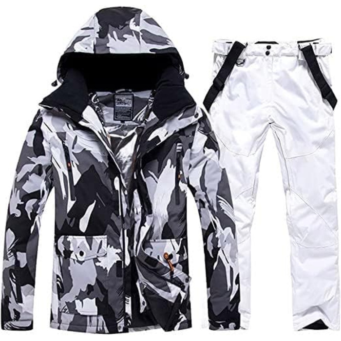 Комплект зимового костюма для чоловіків Hotian: куртка та штани для катання на лижах, сноуборді та прогулянок