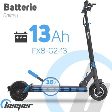 Електросамокат Beeper Speed 20,3 см, 350 Вт, 36 В