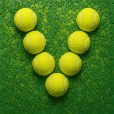 Тенісні м'ячі VIV: тренувальні, для собак, офіційний розмір, 6.3 см