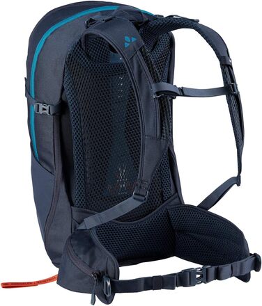 Рюкзак VAUDE Wizard 24+4 літри, водовідштовхувальний туристичний рюкзак для жінок і чоловіків, комфортна спинка, органайзер, колір синій Kingfisher