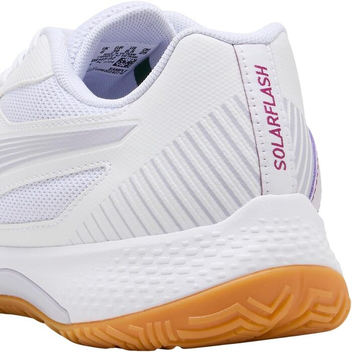 Спортивне взуття PUMA Solarflash III W для залу - чоловіче/жіноче, 42.5 EU, білий/фіолетовий/малиновий