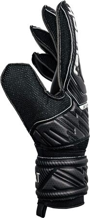 Воротарські рукавички Reusch Attrakt Solid для дорослих, зовнішній шов, універсальні, чорні, розмір 10 — футбольні рукавиці для всіх типів полів