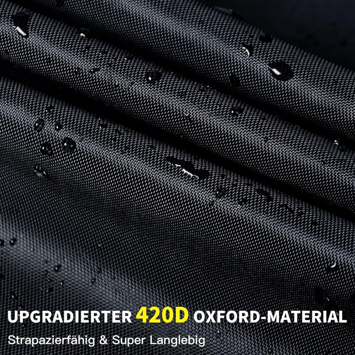 Водонепроникний чехол для велосипеда з отворами для замка – вкл. сумка для зберігання – захист від дощу, снігу та UV для велосипедів та електровелосипедів, чорний, на 2 велосипеди (420D)