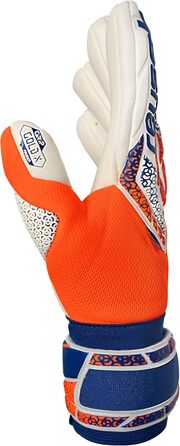 Воротарські рукавиці Reusch Profi Attrakt Gold X NC (10.5) - професійні, для тренувань та ігор на траві та штучних покриттях, помаранчево-сині