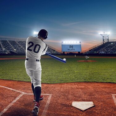 Бейсбольна бита: дерев'яна або алюмінієва, міцна, з неслизькою ручкою, 81 см, блакитна (алюмінієва)