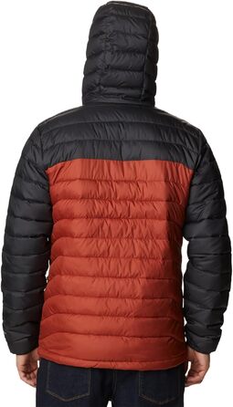 Чоловіча куртка Columbia Powder Lite з капюшоном, колір Warp Red Tiburón, розмір XL