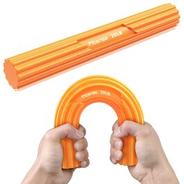 Fitense Flex Therapie Bar Kit: Розвантажувач для зап'ястя (помаранчевий) для тенісного ліктя, гольфарського ліктя та тендиніту. Тренажер для рук, збільшення сили хвата.