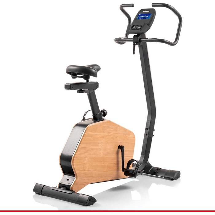 Велотренажер HAMMER CardioPace 5.0 NorsK, 24 програми, Bluetooth, 8 кг маховик, сумісний з Kinomap і Zwift