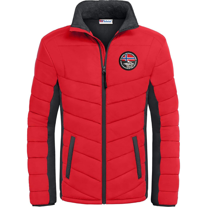 Зимова куртка Nebulus Genius для чоловіків, червоно-чорна