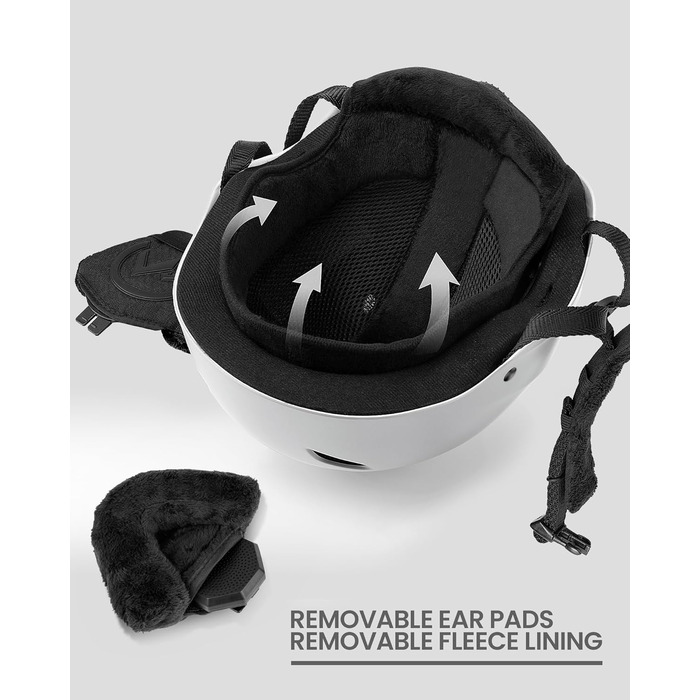 Набір для сноубордингу та лижного спорту Outdooraster: шолом, маска PRO, для жінок, чоловіків, молоді, білий, XL