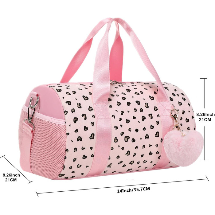 Спортивна сумка для дівчаток для балету та плавання, фіолетова (дизайн Liebe Rosa)