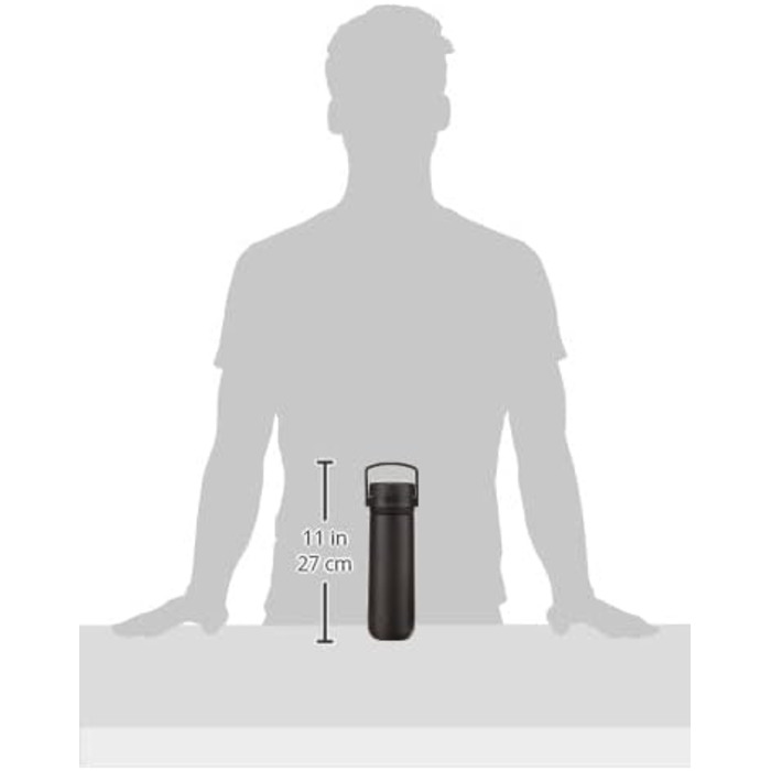 Термос-пляшка THERMOS Guardian Collection, 470 мл, нержавіюча сталь, чорна, для напоїв
