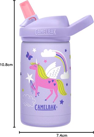 Дитяча вакуумна пляшка CAMELBAK Eddy+ з нержавіючої сталі, 350 мл, магічні єдинороги