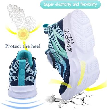 Дитячі кросівки Kinder Cx6888: спортивні, для бігу, зала, баскетболу, прогулянок, блакитні