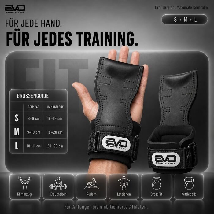 Лямки для тяги EVO SPORTS FUEL для силових тренувань та кросфіту, підтримувальні ремені для підняття ваги (чоловічі та жіночі)