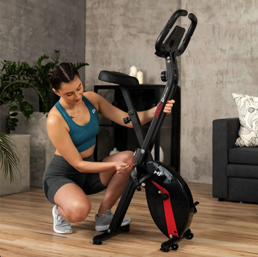 Велотренажер Hop-Sport HS-3020X Quest X-Bike чорно-червоний