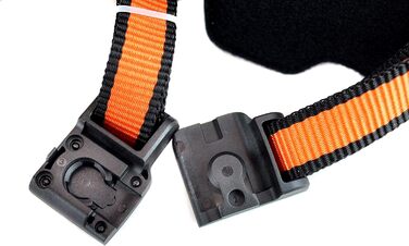 Велошолом KTM Factory Character 2021 з магнітною застібкою Fidlock, помаранчево-матовий/петрол, розмір 54-58 см