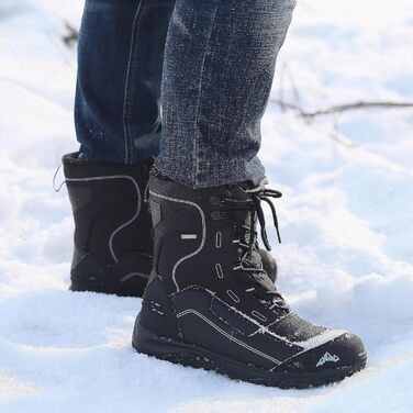 Чоловічі зимові чоботи Winter, з підкладкою з хутра, теплі, водонепроникні, розмір 44 EU, чорний колір