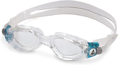 Окуляри для плавання AQUASPHERE Kaiman Compact унісекс, прозорі, з бірюзовими лінзами