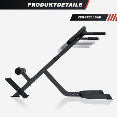 Рюкзак-тренажер GORILLA SPORTS® - 5-позиційний, до 120 кг, з фіксацією ніг, чорний. Тренажер для спини, гіперрозгинання, прес, для дому