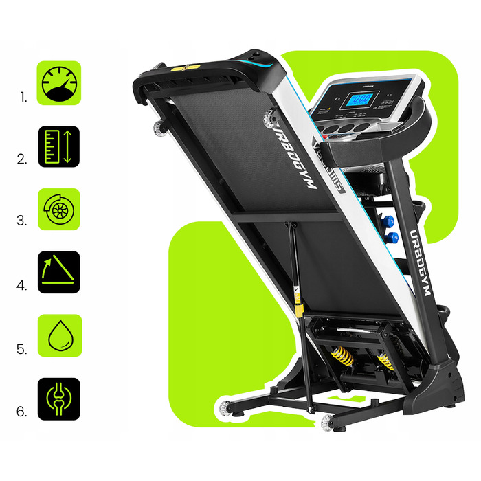 Електрична бігова доріжка Urboggym V660MS (до 140 кг)