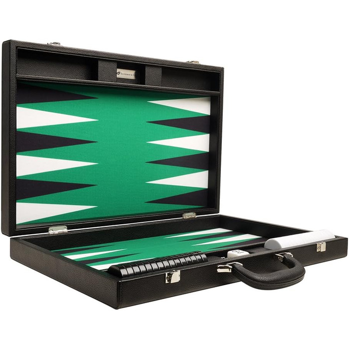 Набір для гри в шашки Silverman & Co. Преміум-клас, 48 x 64 см, чорний з білими та чорними точками, для дорослих та дітей від 6 років