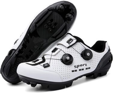 Велосипедні шкарпетки SDEQA для MTB, чоловічі та жіночі, сумісні з SPD, унісекс, розмір 41 EU, білі