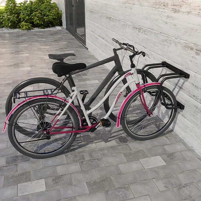 Підставка для велосипедів на 6 велосипедів FIVMEN - настінна/підлогова, 37 см, для MTB, шосе, 30-65 мм