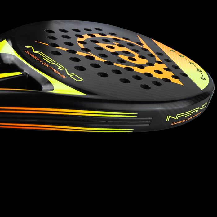 Падель ракетка Dunlop Inferno Carbon Extreme, жовто-помаранчева