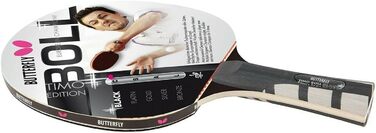 Професійна ракетка для настільного тенісу Butterfly Timo Boll Black 85030, ITTF сертифікована, накладка Wakaba, анатомічна ручка, для досвідчених гравців