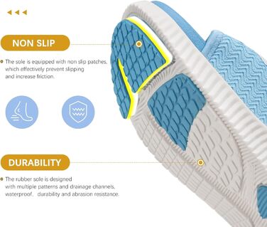 Спортивні сандалі KuaiLu жіночі з м'якою устілкою, ортопедичні, для активного відпочинку та подорожей (блакитні, 42 EU)