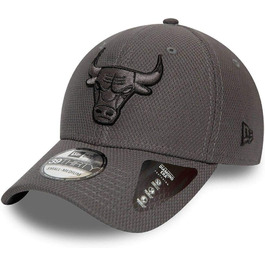 Кепка New Era Chicago Bulls 39thirty Stretch, NBA, M-L, Сіра