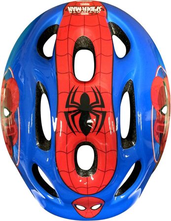 Дитячий шолом із регульованою талією, наколінники та налокітники Spiderman, синій