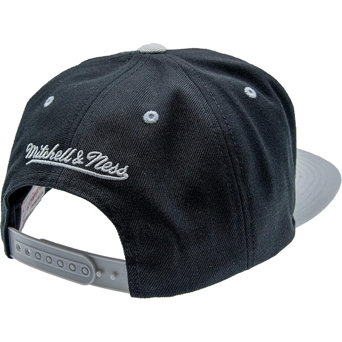 Кепка Mitchell & Ness 2 Tone Box Logo Snapback, чорно-сіра, універсальний розмір