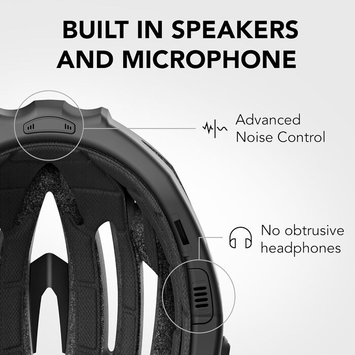 Велосипедний шолом Sena R2 EVO Smart для дорослих, з Mesh Intercom, матовий сірий, для шосе