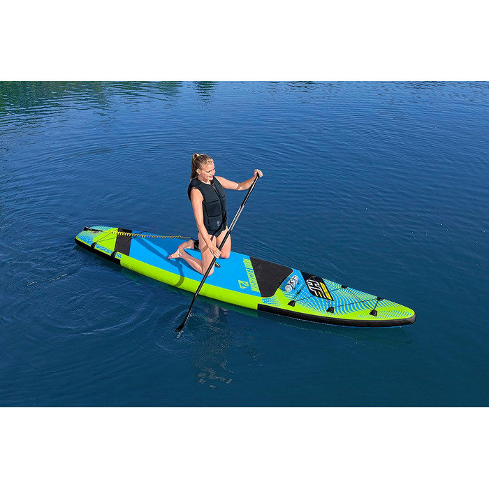 Надувна SUP-дошка Bestway Hydro-Force Touring Aqua Excursion 381×79×15 см, комплект для серфінгу