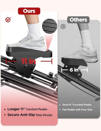 Сходи-степер YOLEO з регульованим опором для дому, компактний кардіо-тренажер, 3 режими тренувань, великі платформи, 90% зібраний, з ручкою