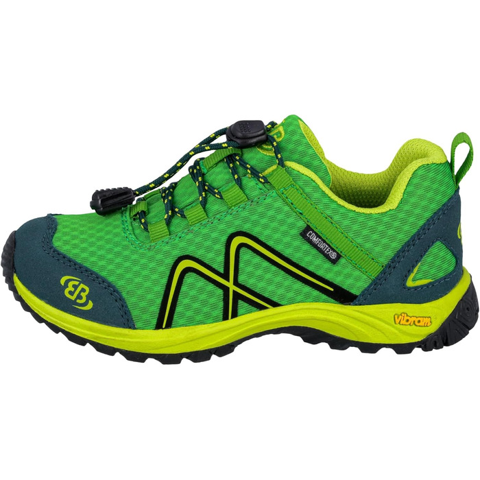 Дитячі трекінгові черевики Brütting Guide Unisex, зелено-лимонного кольору, 25 EU