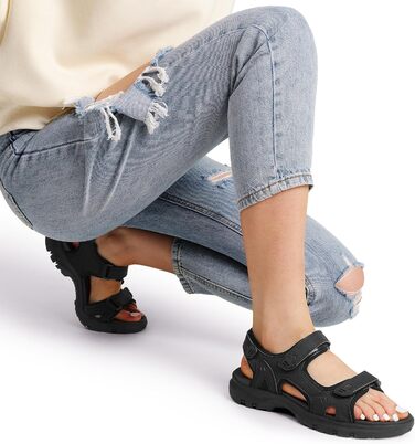 Спортивні сандалі жіночі DREAM PAIRS Sdsa2401w, 41.5 EU, чорні