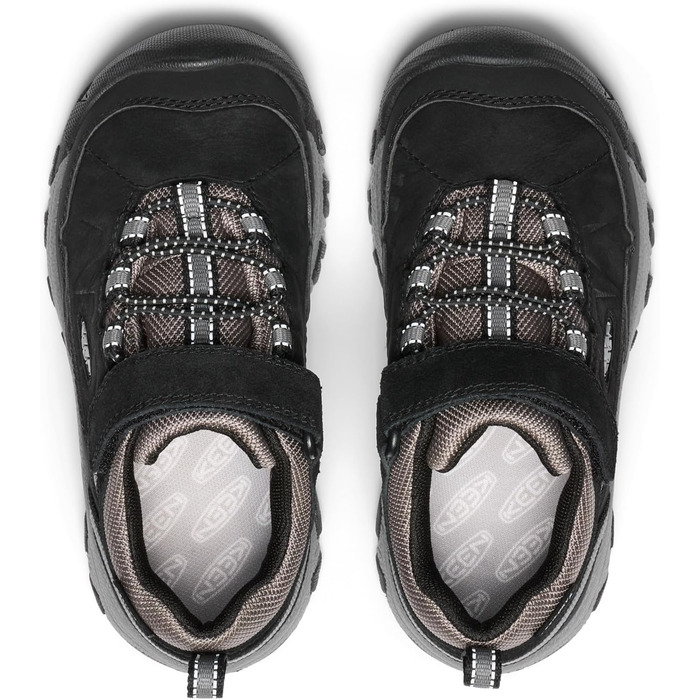 KEEN Targhee 4 Low - Водонепроникні трекінгові черевики для жінок та чоловіків, чорний/сірий, 35 EU