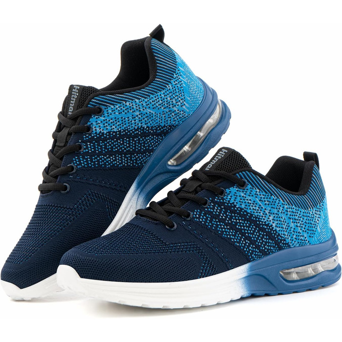 Кросівки для бігу Hitmars: чоловічі та жіночі, спортивні, легкі, дихаючі, для активного відпочинку, фітнесу та джогінгу. Кольори: чорний, сірий, блакитний. Розміри EU 36-48 (включаючи 40 EU)